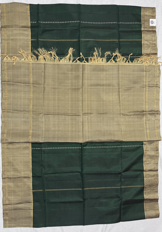 Kanchivaram soft silk green and gold