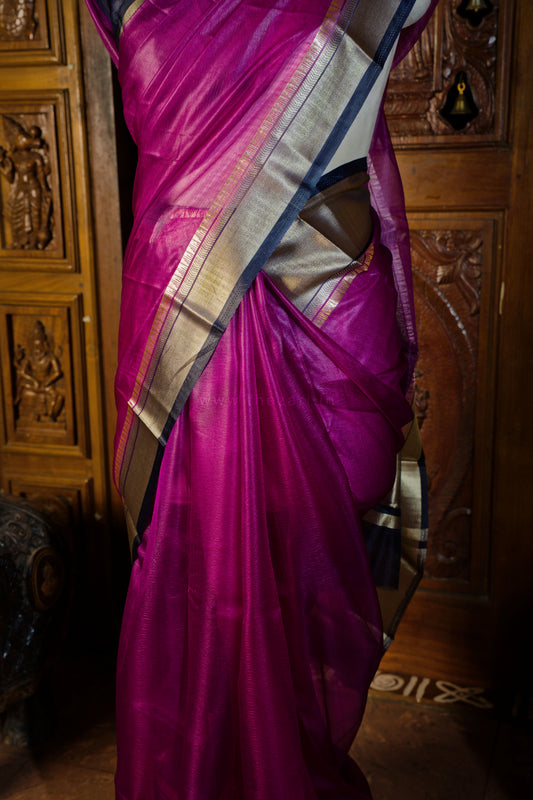 Purple Organza Butter Silk