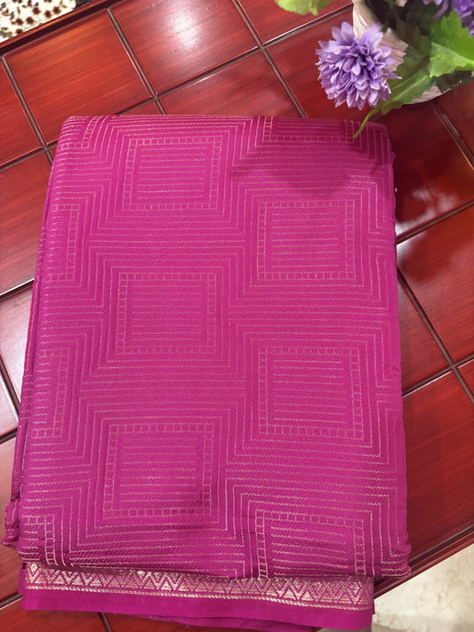 Temple Border Magenta Pink