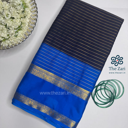 Semi Mysore Silk crepe saree