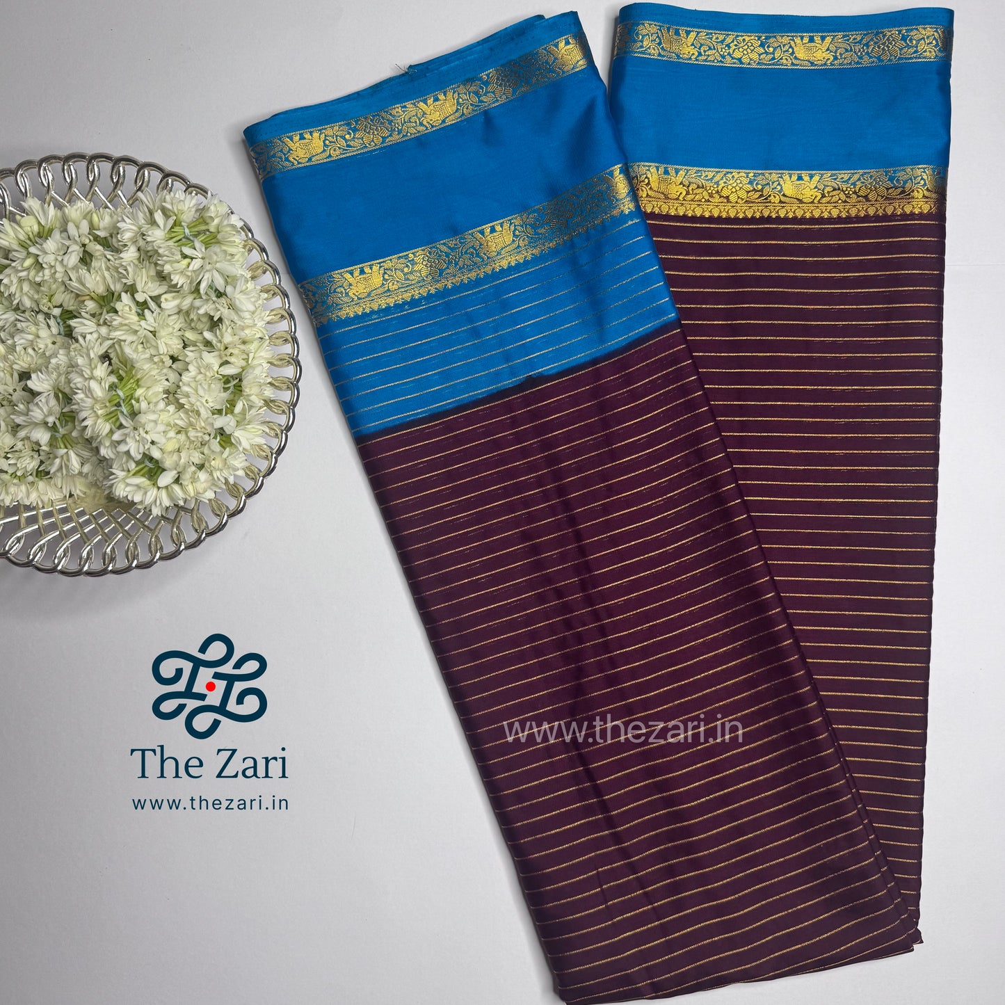 Semi Mysore Silk crepe saree