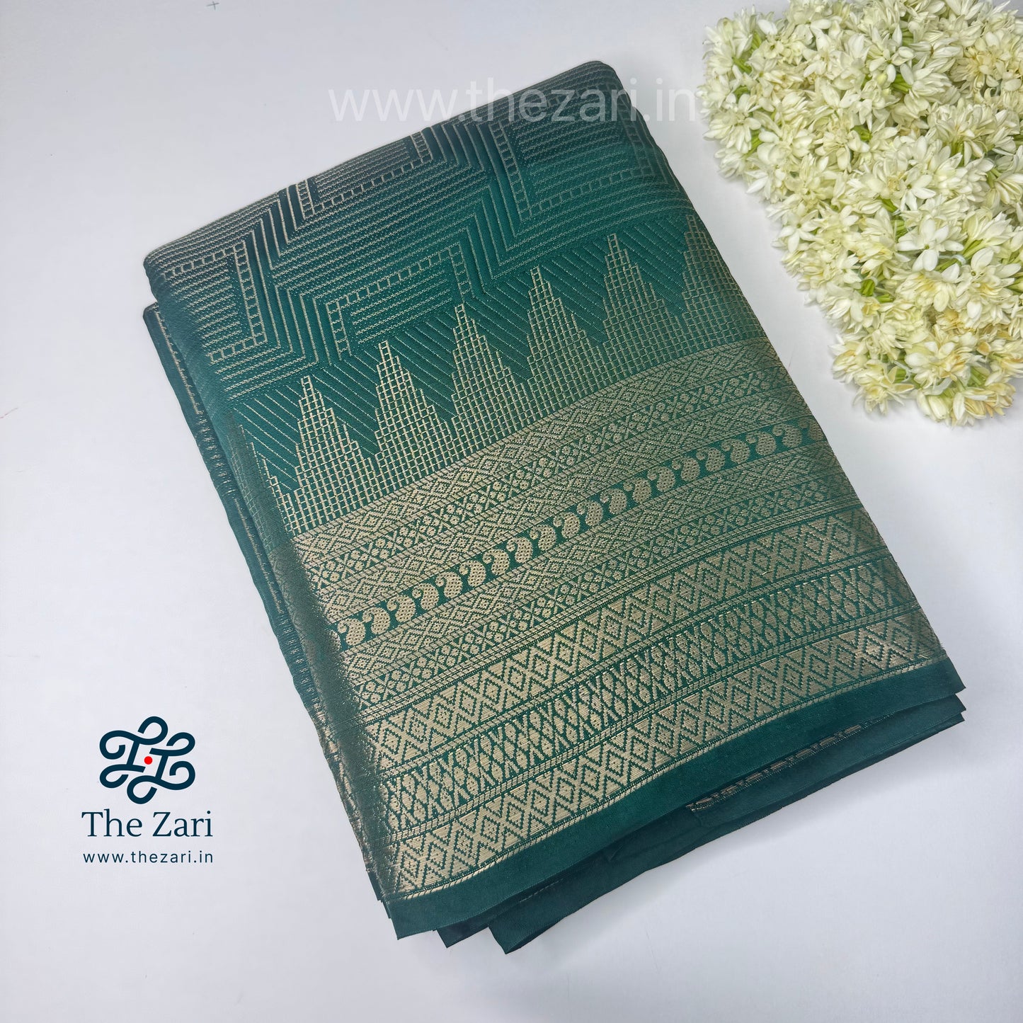 Semi Mysore silk Crepe saree