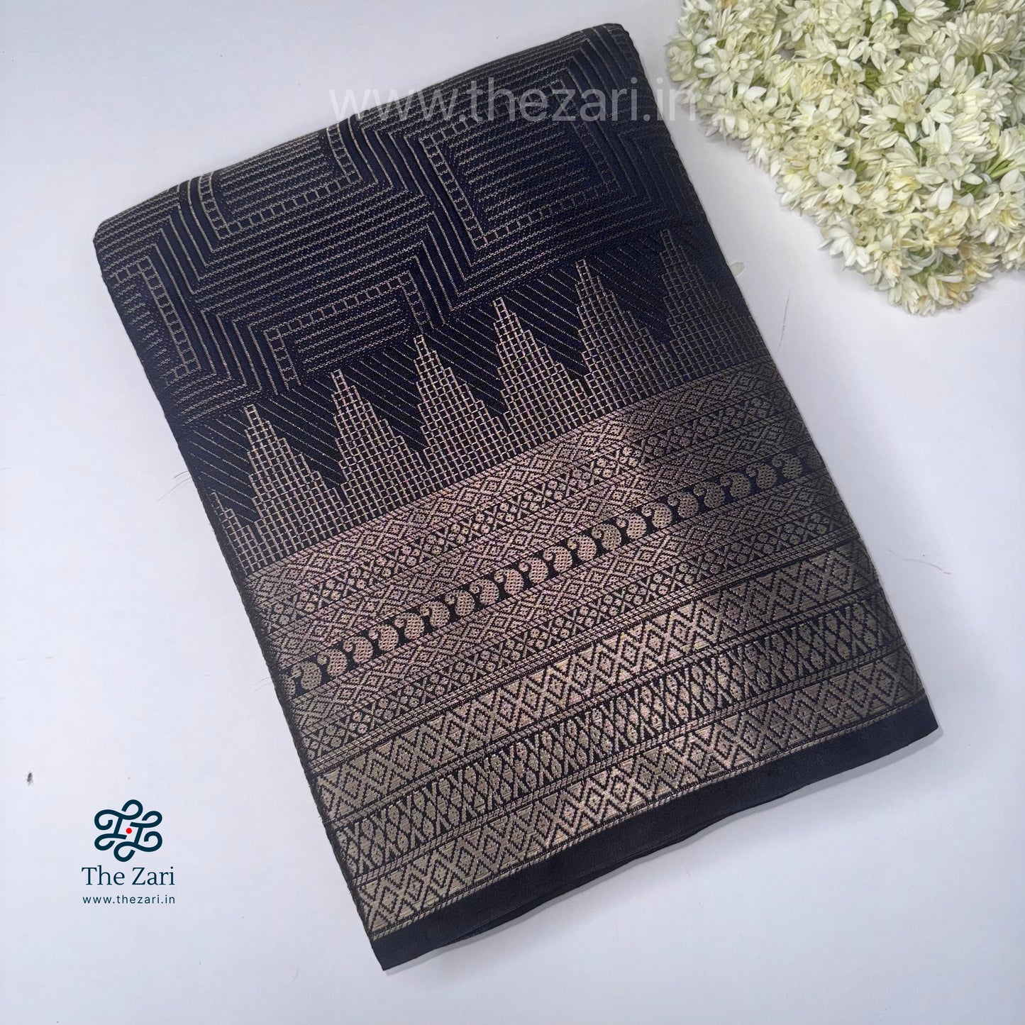 Semi Mysore silk Crepe saree