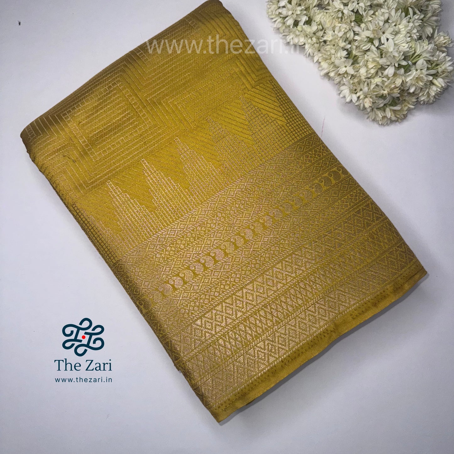 Semi Mysore silk Crepe saree
