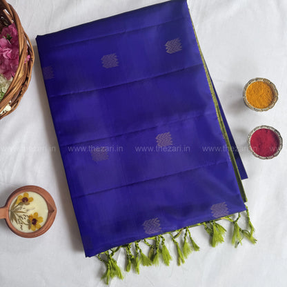 Kanchivaram  Soft silk in blue and green color