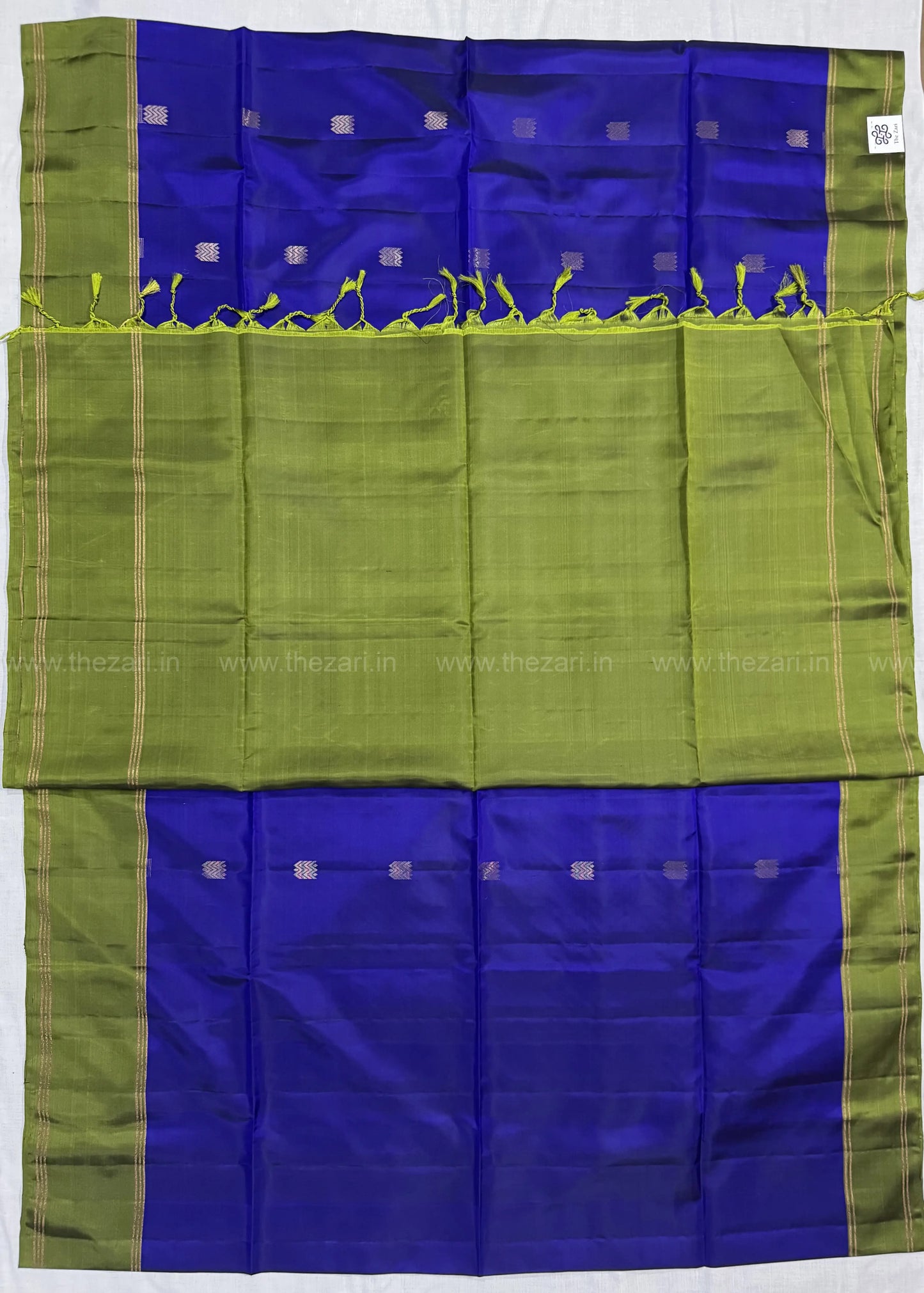 Kanchivaram  Soft silk in blue and green color