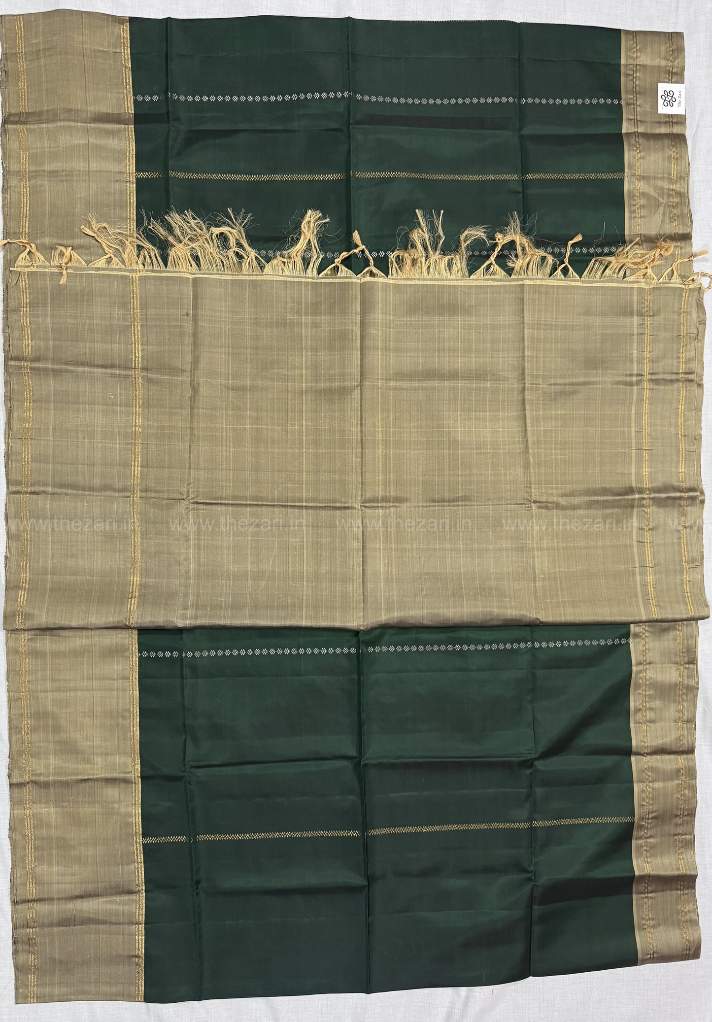 Kanchivaram  soft silk green and gold