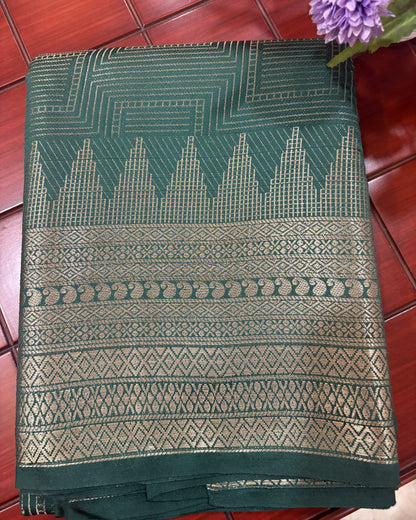 Temple Border Bottle Green