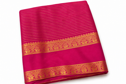 Pink Saree with Bentex Border
