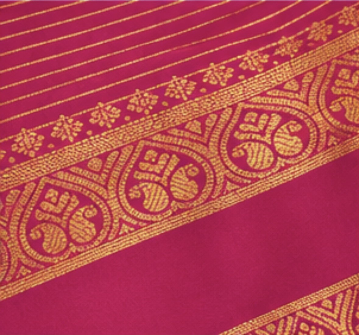 Pink Saree with Bentex Border