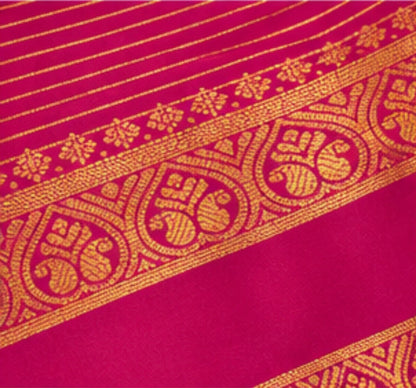 Pink Saree with Bentex Border