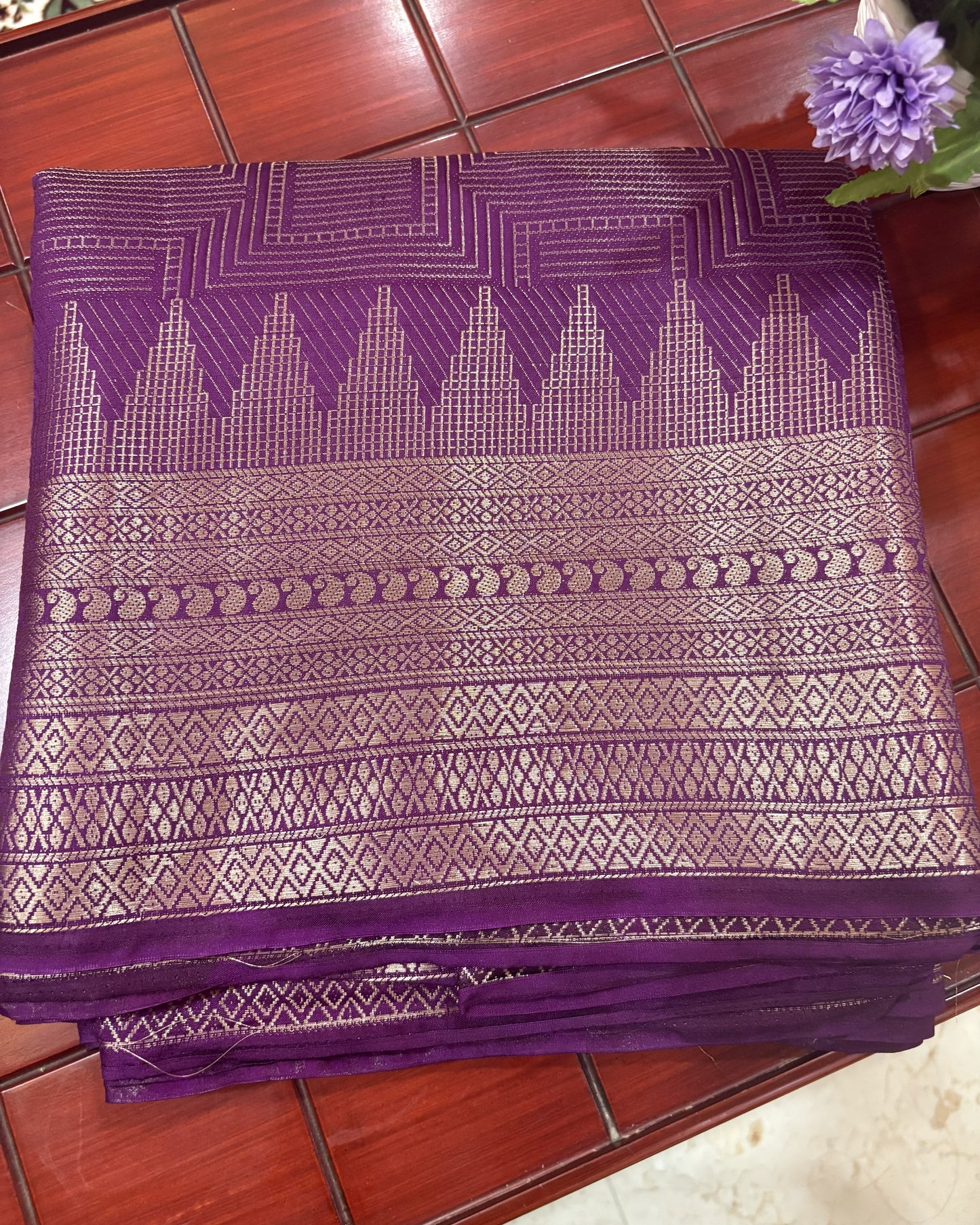 Temple Border Purple