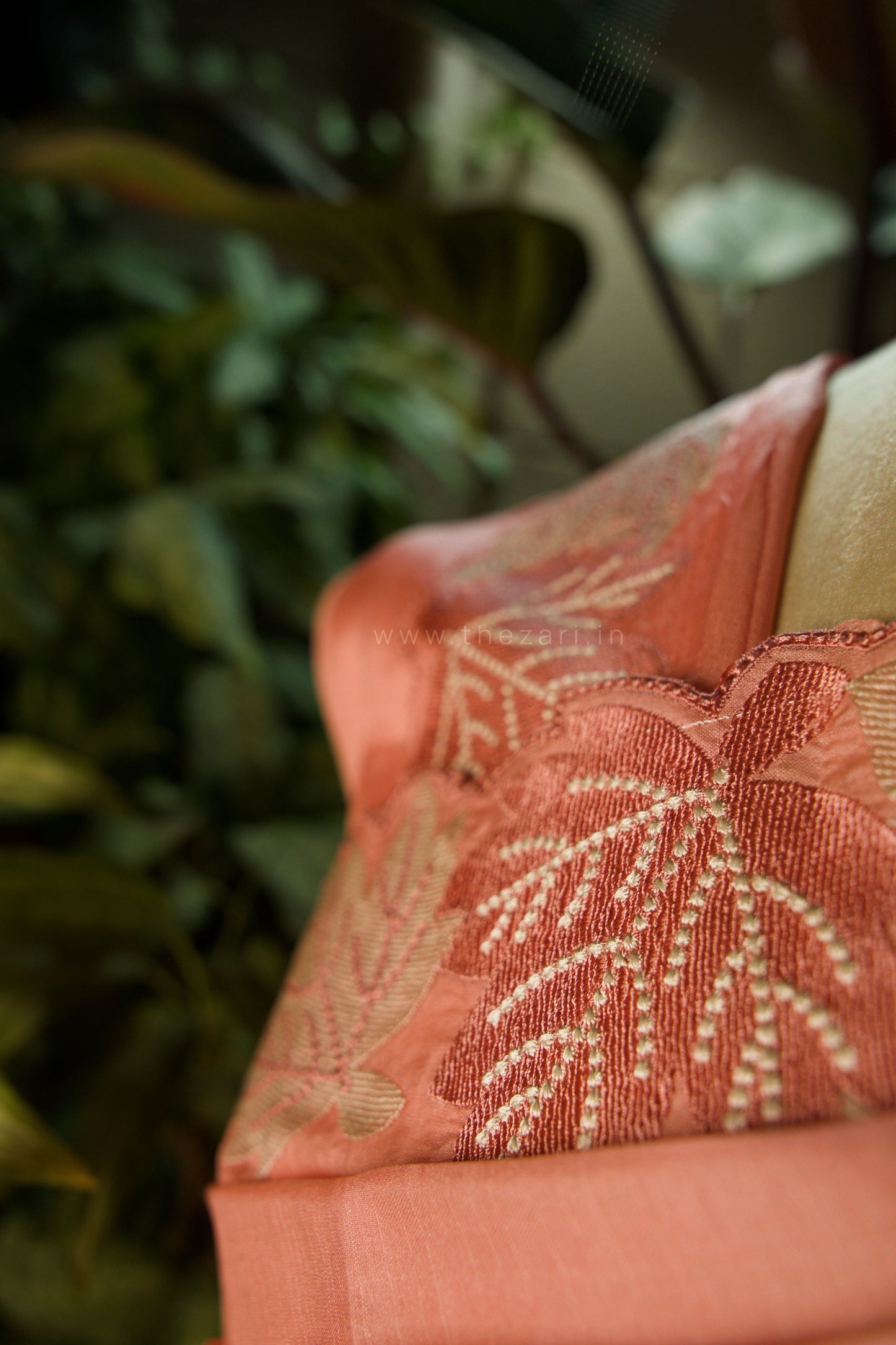 Pink Dobby Tussar Saree