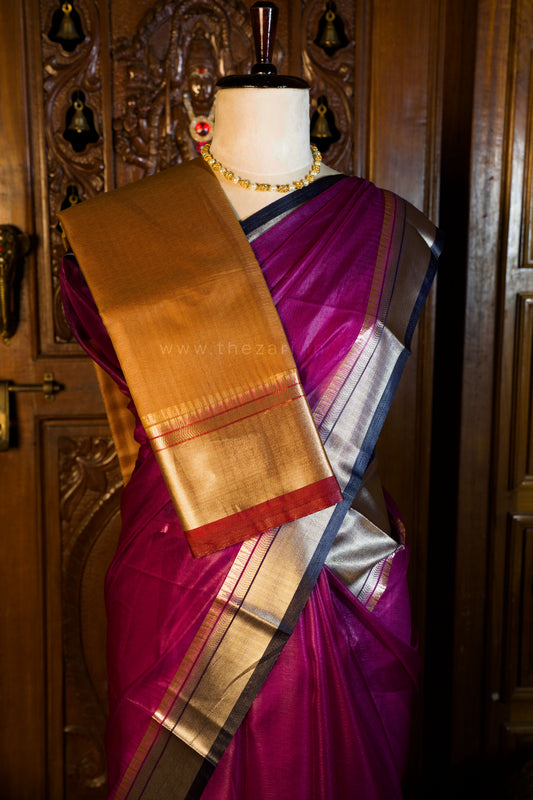 Mustard Yellow Organza Butter Silk